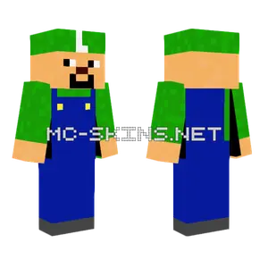Luigi Minecraft skin