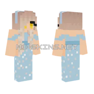 Luna Blue Dress Minecraft skin