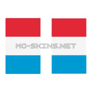 Luxembourg Flag cape, outside and lining