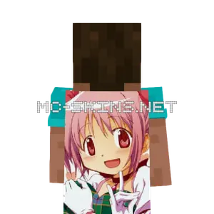 Madoka Kaname cape, outside and lining