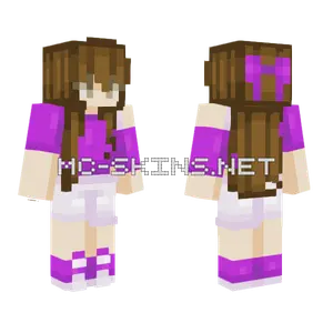 Magenta Knots Minecraft skin