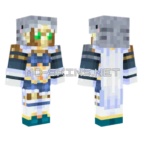 Magical Girl Sayaka Cosplay Minecraft skin