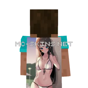 Mai Sakurajima Bikini cape, outside and lining