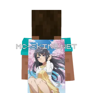 Mai Sakurajima Dress cape, outside and lining