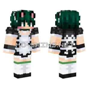 Maid Deku Minecraft skin
