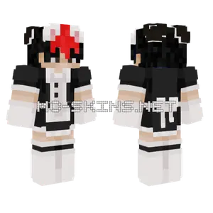 Maid Red Hair Minecraft skin