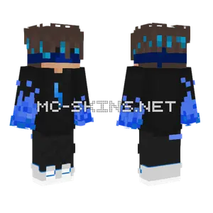Main 10 Blue Fire Minecraft skin