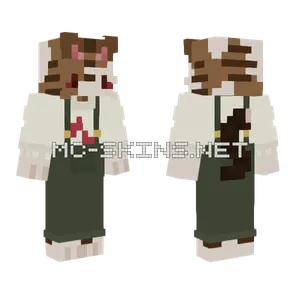 Maine Coon In Overalls Minecraft skin