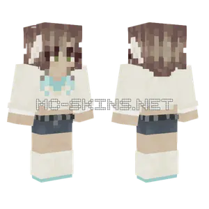 Malachite Girl Minecraft skin