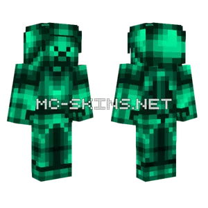 Malachite Steve Minecraft skin