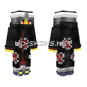 Male Akatsuki Uniform Minecraft skin