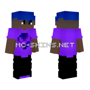 Male Casual Galaxy Skull Minecraft skin