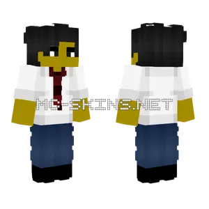 Male Casual Witness Outfit Red Minecraft skin