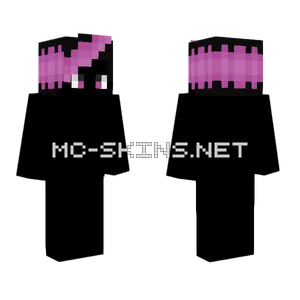 Male Hair Base Black Fade Gum Pink Minecraft skin