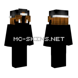 Male HB Black Hat Brown Minecraft skin