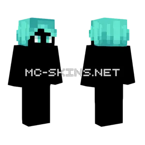 Male Hb Glowstick Cyan Minecraft skin