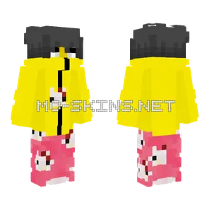 Male Hello Kitty Minecraft skin