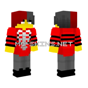 Male Red Bone Sweater Minecraft skin