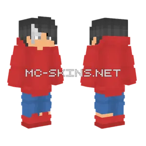 Male Red Hoodie Minecraft skin