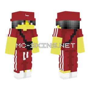 Male Red Outfit Red Hat Minecraft skin