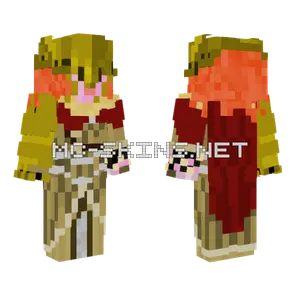 Malenia Elden Ring Full Cape Minecraft skin