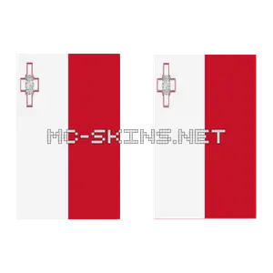 Malta Flag cape, outside and lining