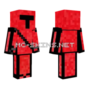Mandalorian One Fire Minecraft skin