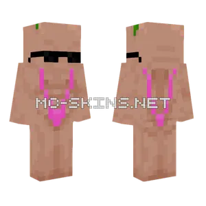 Mankini Flower Skin Minecraft skin
