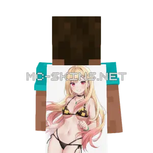 Marin Kitagawa Bikini cape, outside and lining