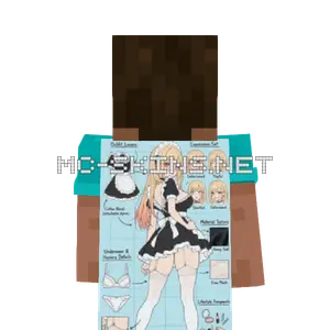 Marin Kitagawa Maid cape, outside and lining