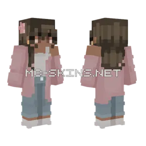 Marina Pink Penguin Minecraft skin