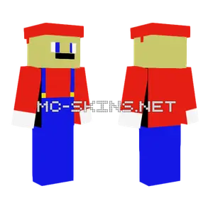 Mario Minecraft skin