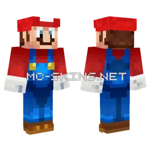 Mario Minecraft skin