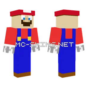 Mario Minecraft skin