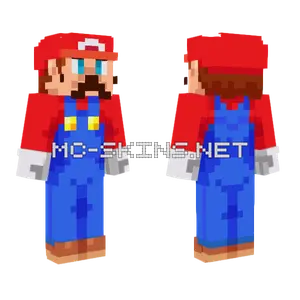 Mario Minecraft skin