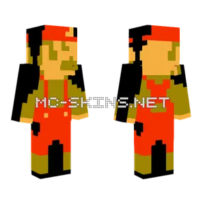 Mario Minecraft skin