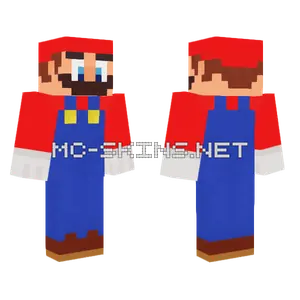 Mario Minecraft skin