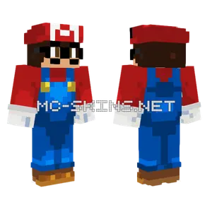 Mario Minecraft skin