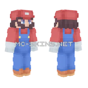 Mario V2 Minecraft skin
