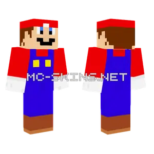 Mario V2 Minecraft skin