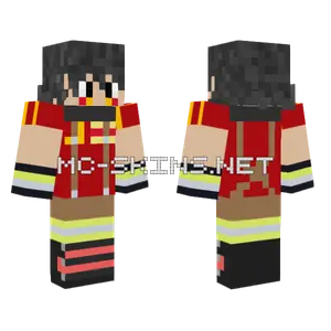 Mark Bombero Firefighter Minecraft skin