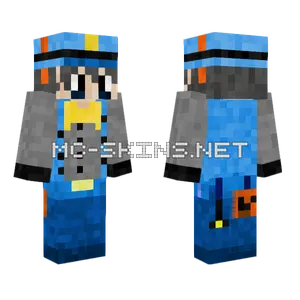Mark Fanf Blue Outfit Minecraft skin