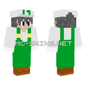 Mark Luigi Fuego Con Gorra Minecraft skin
