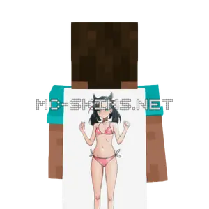 Marnie Bikini cape, outside and lining