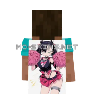 Marnie Cheerleader cape, outside and lining