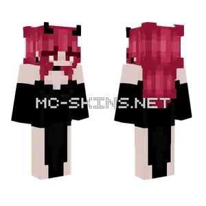 Maroon Hair Devil Girl
