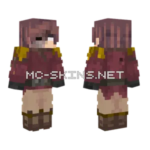 Maroon Uniform Boy Minecraft skin