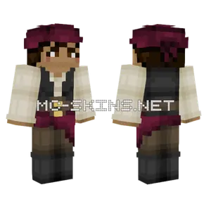 Maroon Pirate Hat