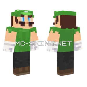 Mashed Luigi Ready Player Two Minecraft skin