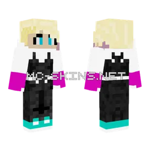 Maskless Spider Gwen Minecraft skin